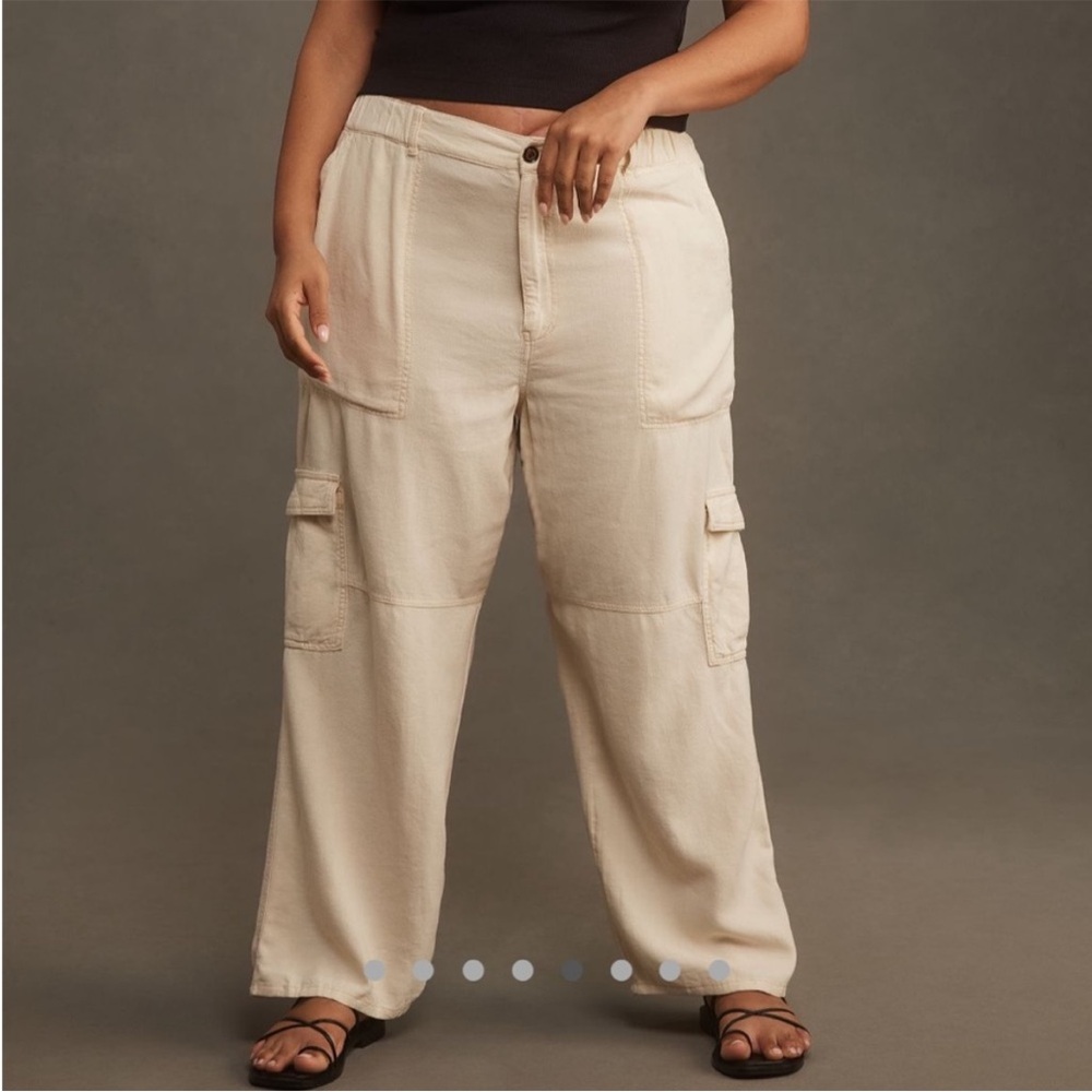 NWT Anthropologie Plus Pilcro 3X Cream Pants